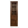 dřevěná buková knihovna, vitrína prosklená z masivního dřeva buk KW401 pacyg