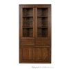 dřevěná buková knihovna, vitrína prosklená z masivního dřeva buk KW402 pacyg