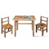 dětský dřevěný jídelní set vypalovaný 1S+2K AD230/232 pacyg