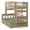 dřevěná patrová postel z masivu, palanda Midas chalup