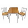 dětský dřevěný jídelní set 1S+2K olše, bílá euromeb