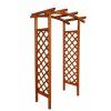 drevena pergola oblouk do zahrady
