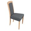 dřevěná čalouněná jídelní židle z masivu Roma 7 drewmi