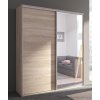 Moderní šatní skříň dvoudveřová s posuvnými dvířky Grande 204 Maridex