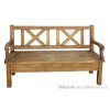 dřevěná rustikální stylová jídelní lavice z masivního dřeva borovice Mexicana D25lav euromeb