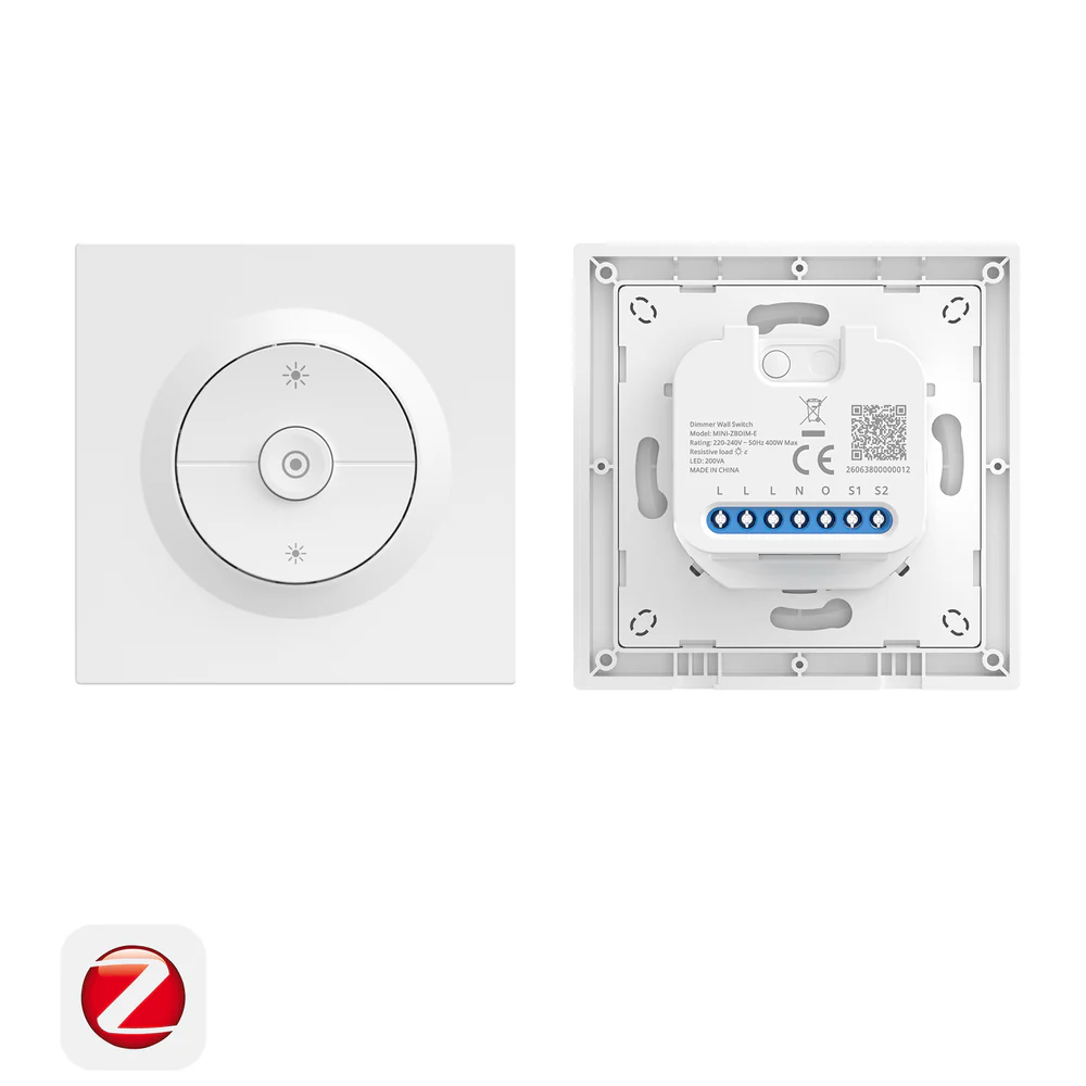 Sonoff Fusion Orb-ZBDIM (MINI-ZB DIM-E) – nástěnný Zigbee stmívač, přední pohled
