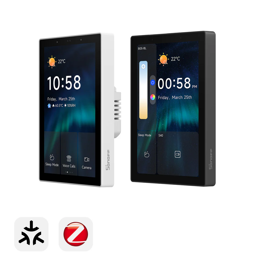 Sonoff NSPanel Pro 120 – nástěnný panel, čelní pohled