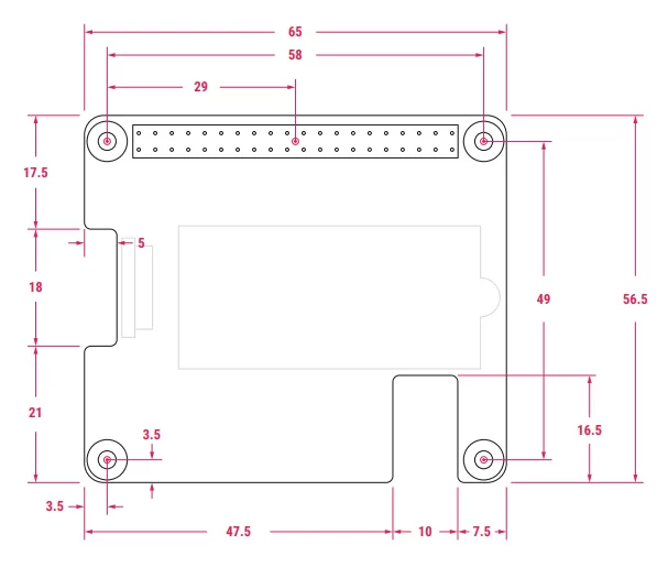 Raspberry Pi M.2 HAT+ – adaptér PCIe na M.2 M-key pro Raspberry Pi 5