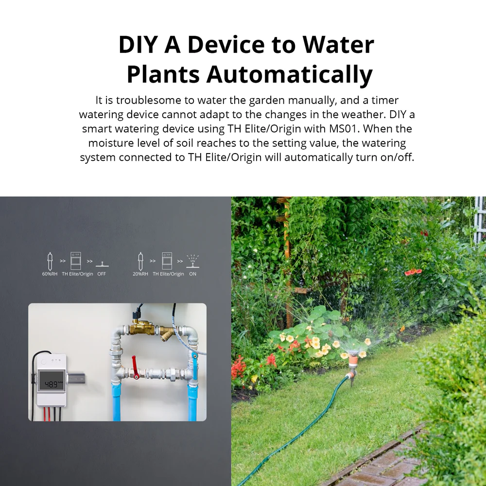 Sonoff MS01 – detail měřicí části senzoru pro zapíchnutí do půdy