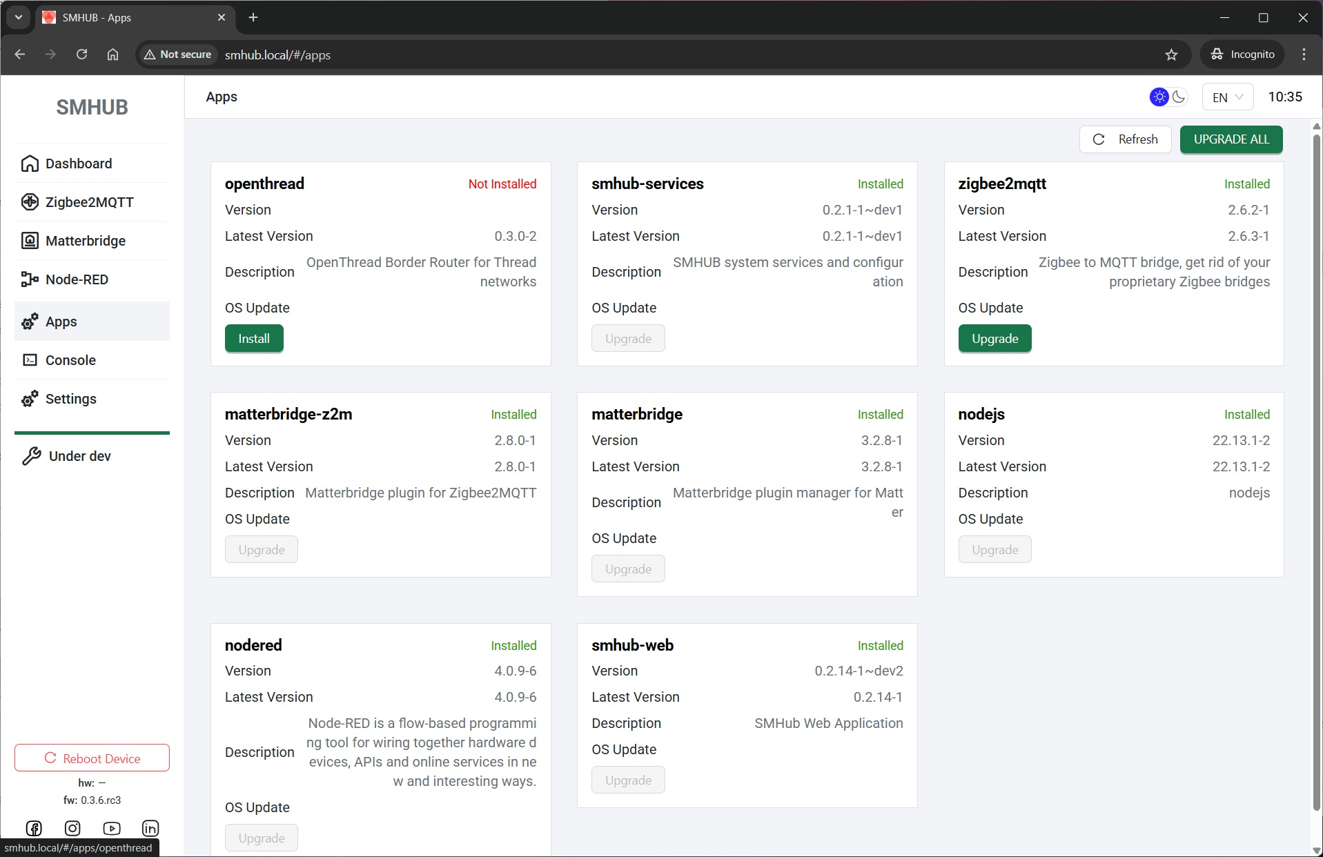 SMLIGHT SMHUB Nano MG24 – detail zařízení (produktová fotografie)