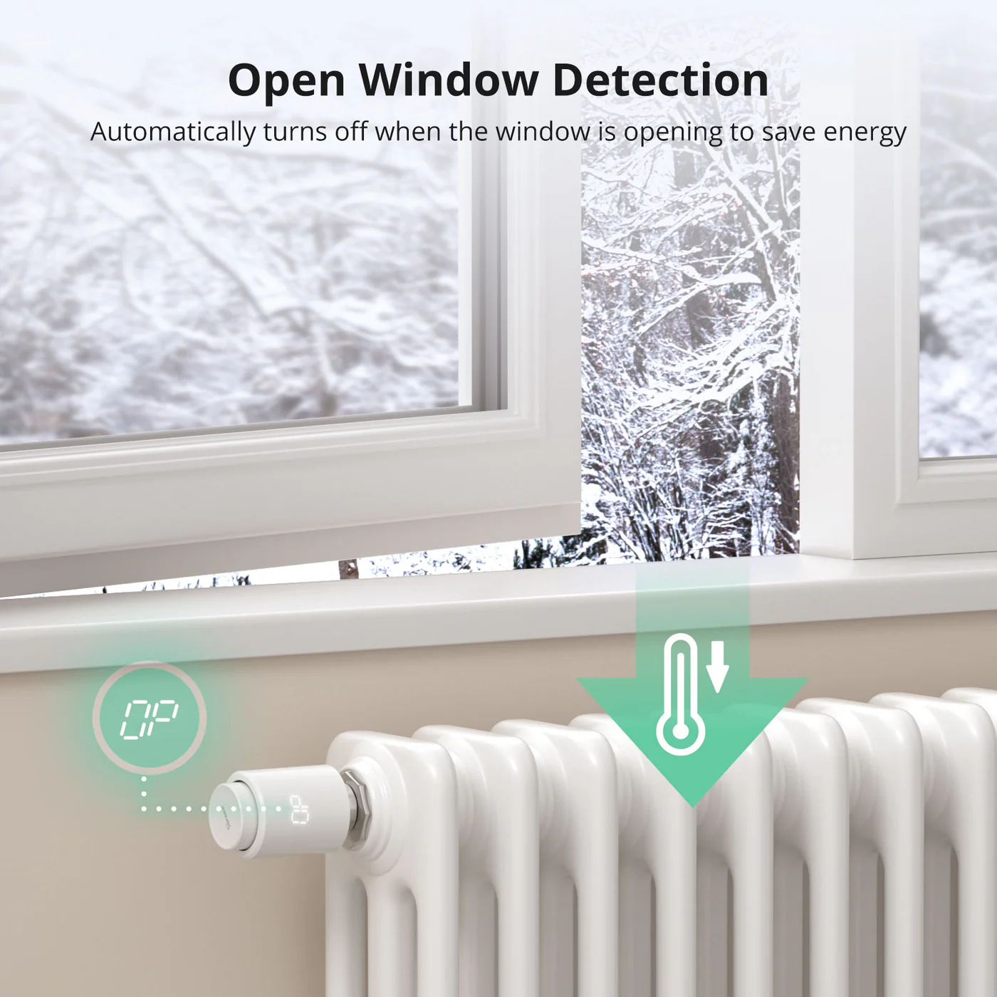 Detekce otevřeného okna – Sonoff TRVZB