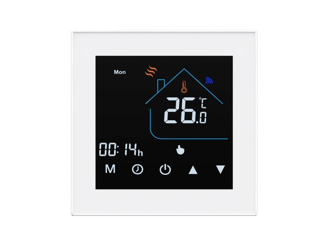 Hranatý WiFi termostat eWeLink – vzhled