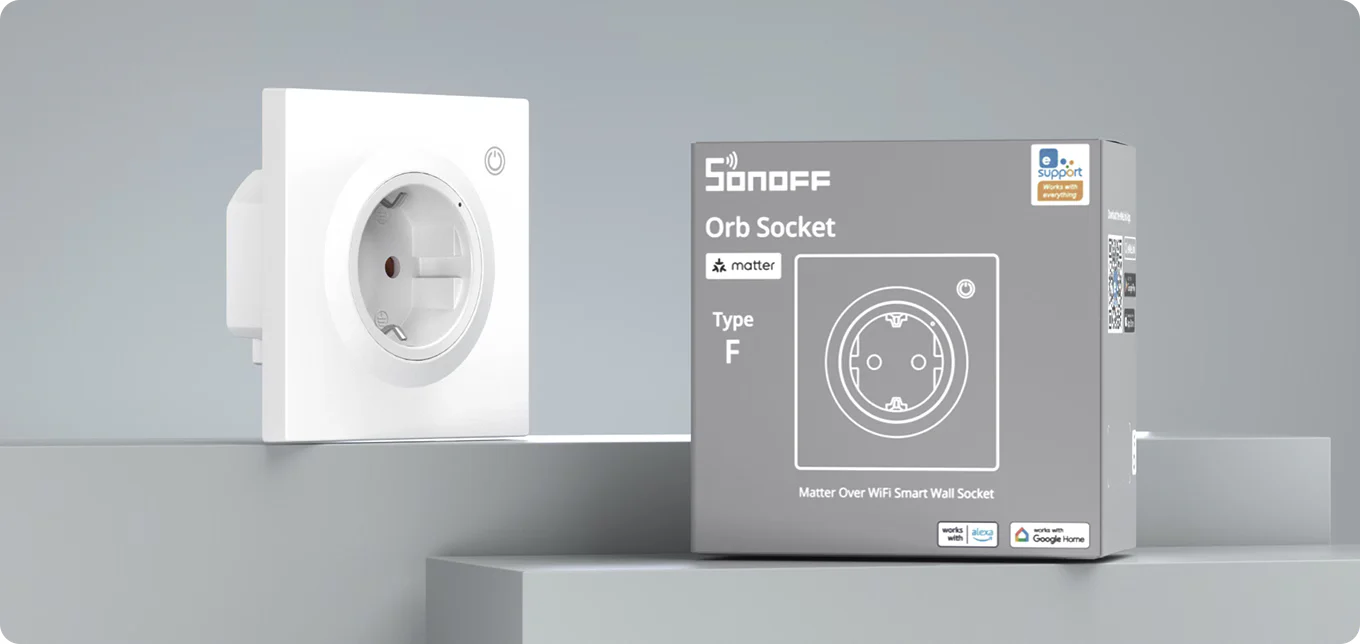 Obsah balení Sonoff zásuvky