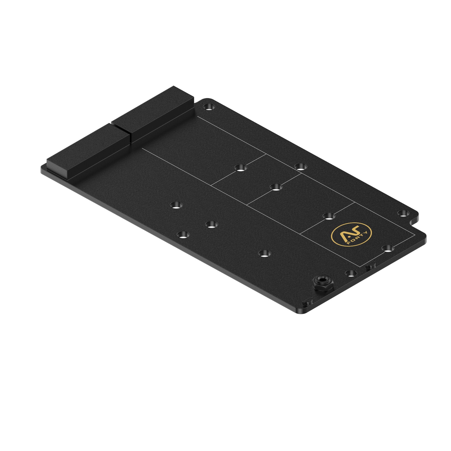 Argon ONE V5 Dual M.2 NVMe rozšiřující deska – pohled na sloty pro SSD a konektor PCIe