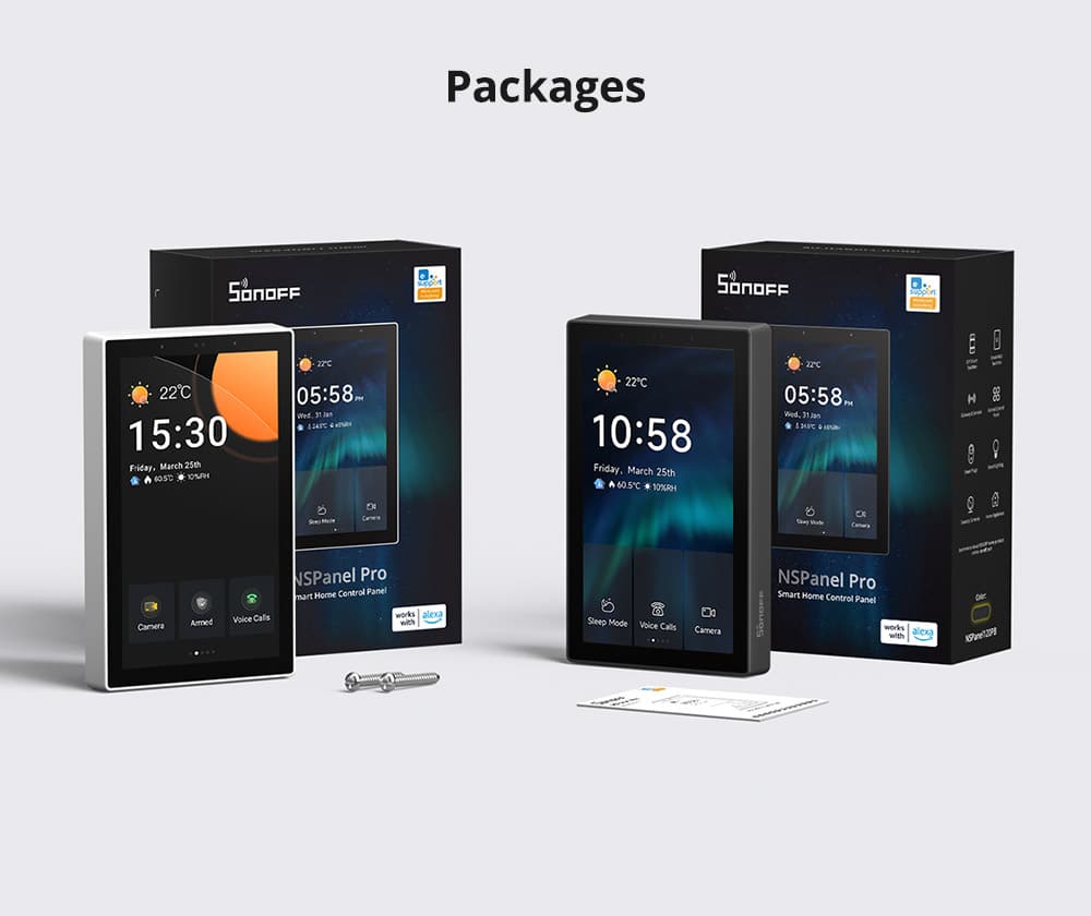 Sonoff NSPanel Pro 120 – rozměry / technický nákres nebo detail provedení