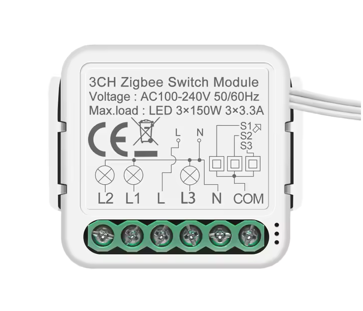 VAREO ZigBee MINI chytrý spínač 1CH – kompaktní provedení