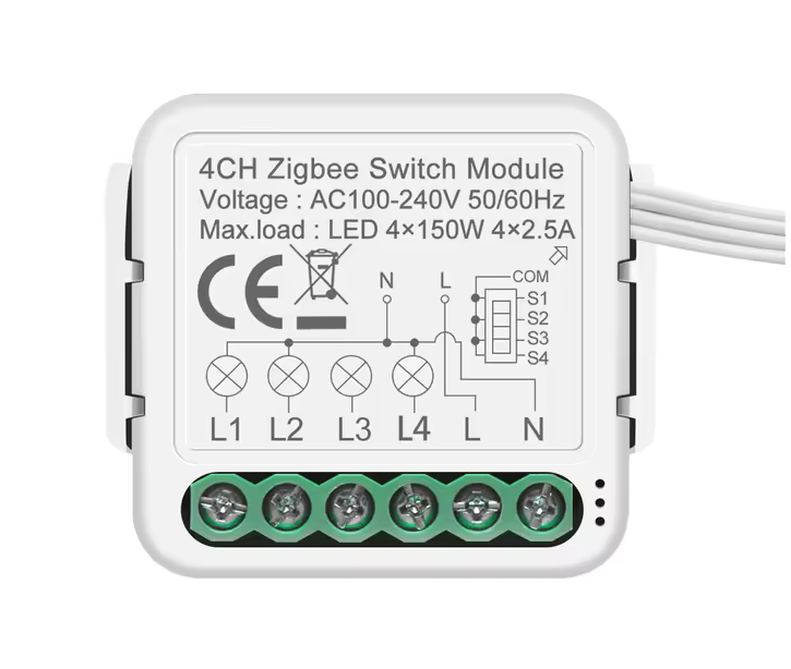 VAREO ZigBee MINI chytrý spínač 1CH – kompaktní provedení