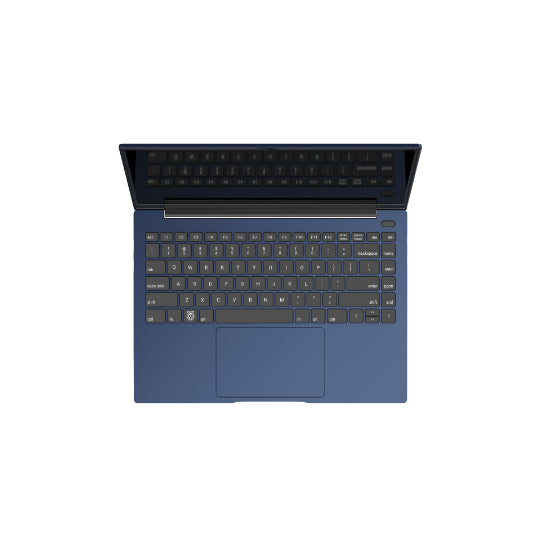 Argon ONE UP pro Raspberry Pi CM5 – detail displeje, klávesnice UK a touchpadu