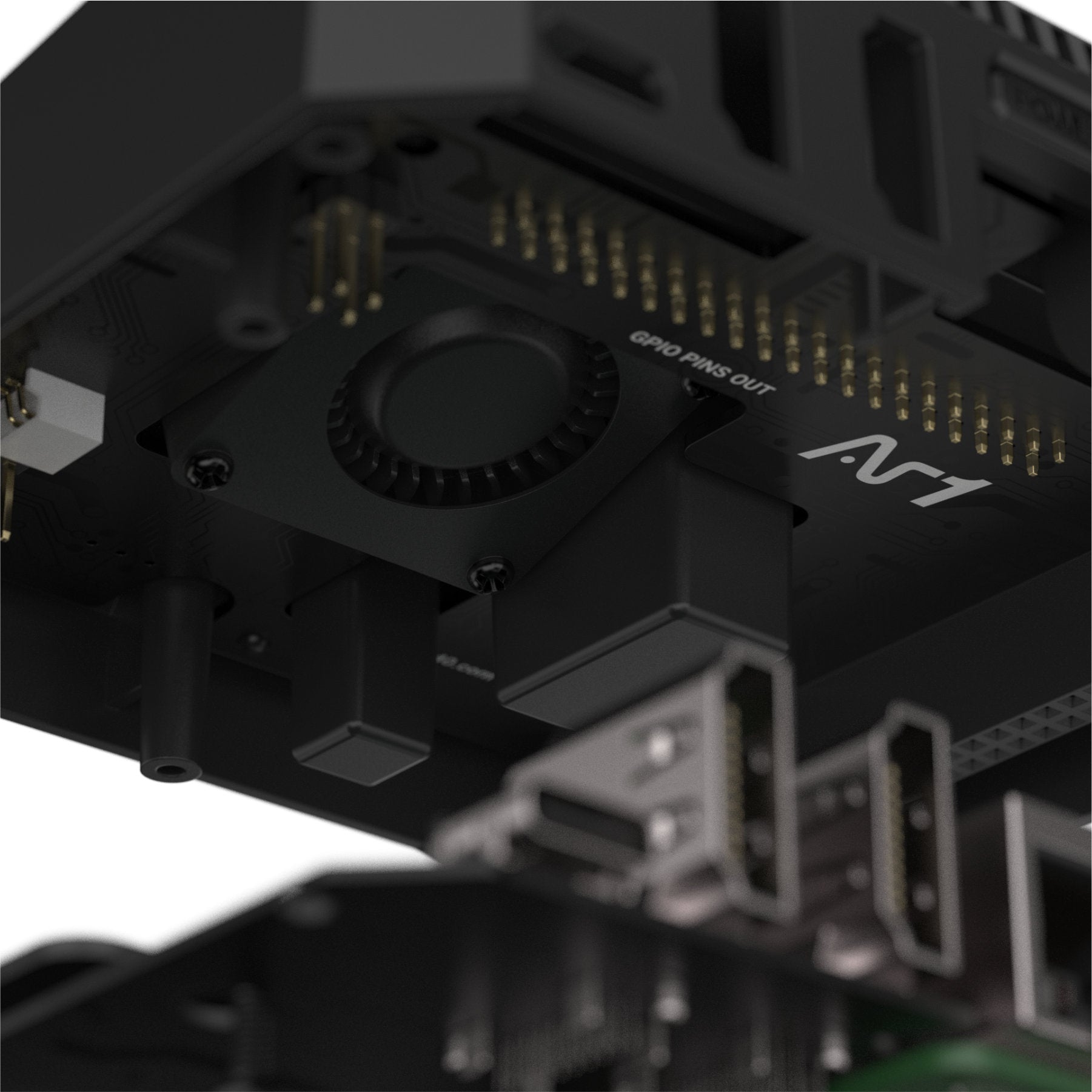 Argon ONE V3 Case pro Raspberry Pi 5 – celkový pohled na hliníkové pouzdro