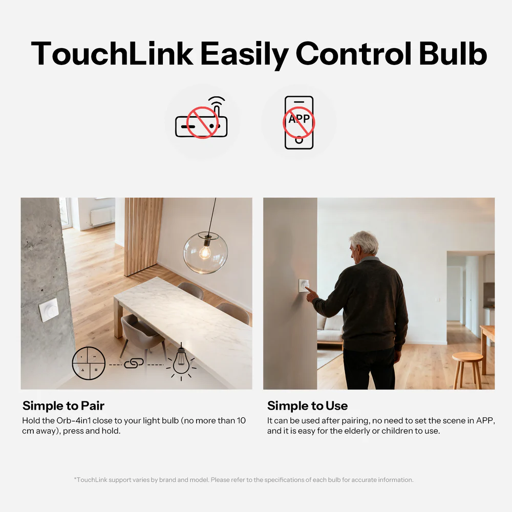 TouchLink – ovládání žárovky bez aplikace