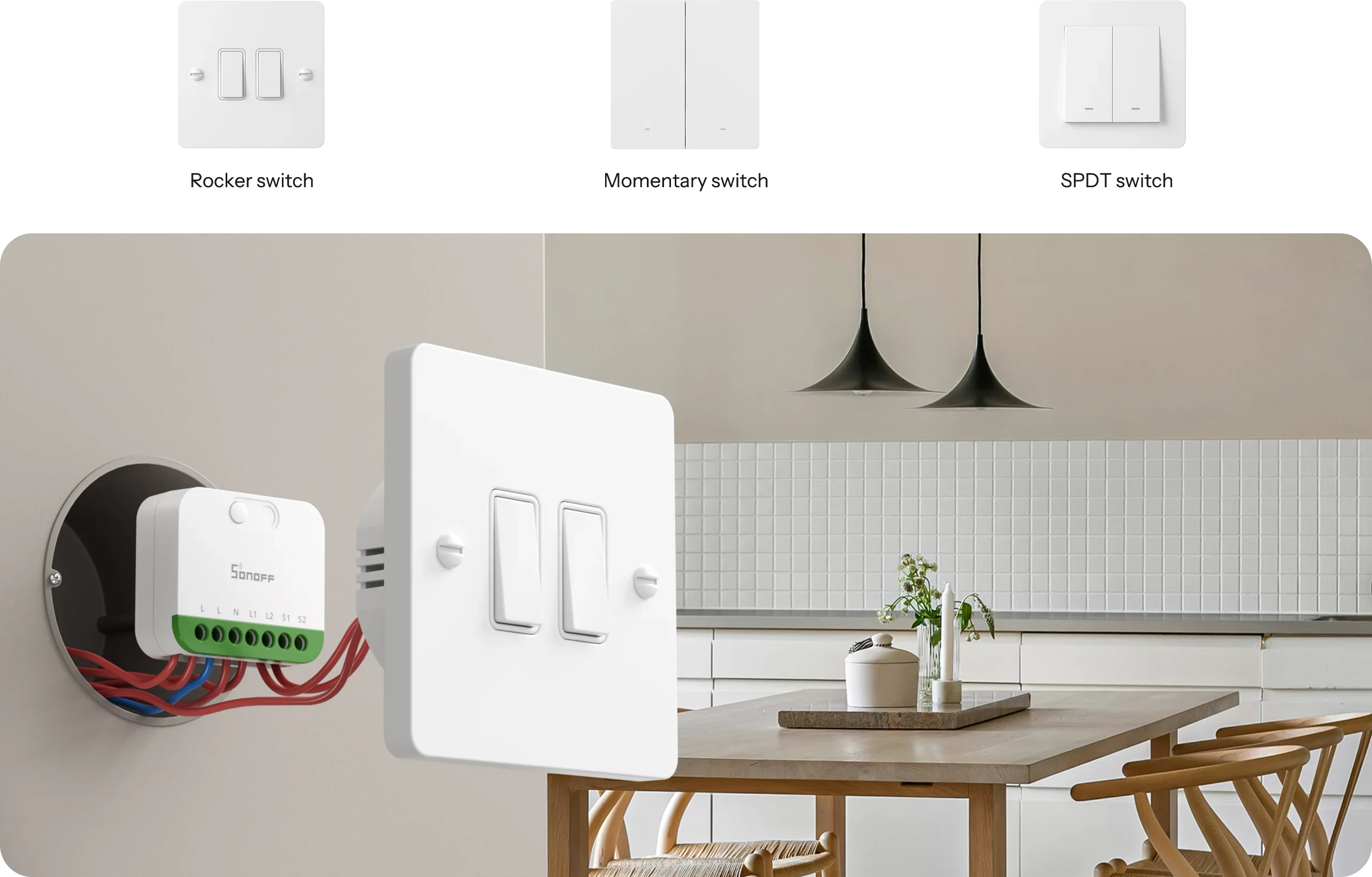 Podpora různých typů vypínačů