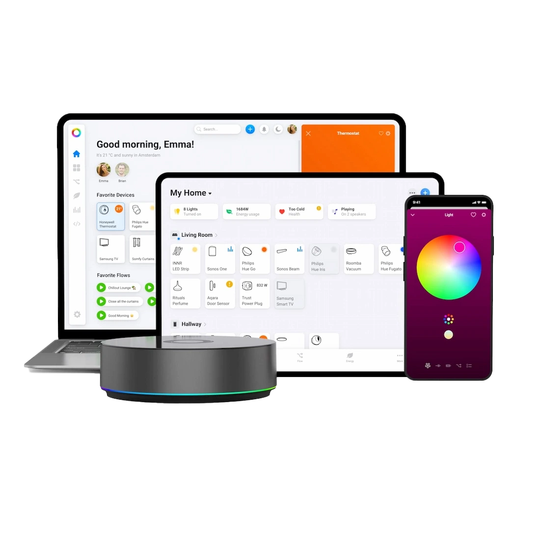 Homey Pro (2026) – doplňující vizuál k technickým parametrům