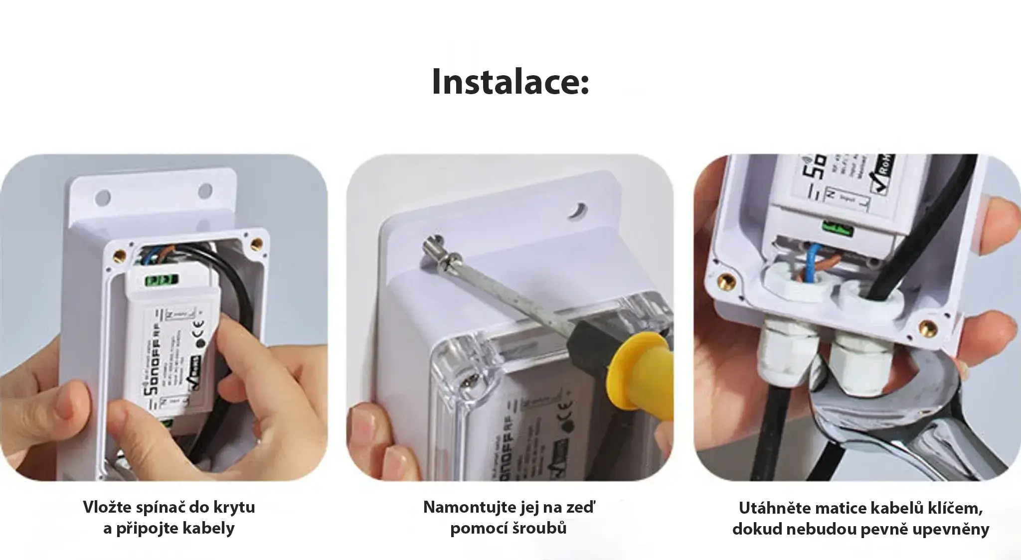 Sonoff IP66 – návod k instalaci v obrázcích