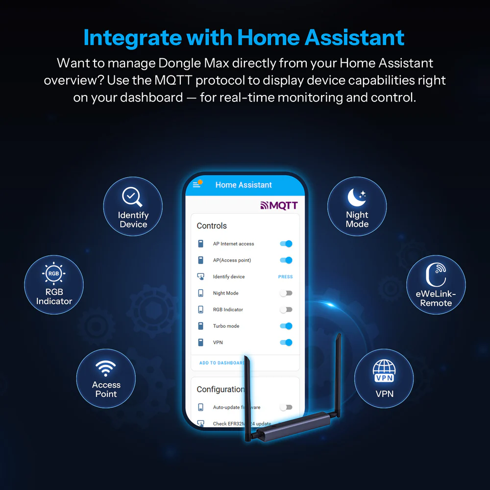 Lokální webové rozhraní Dongle Max