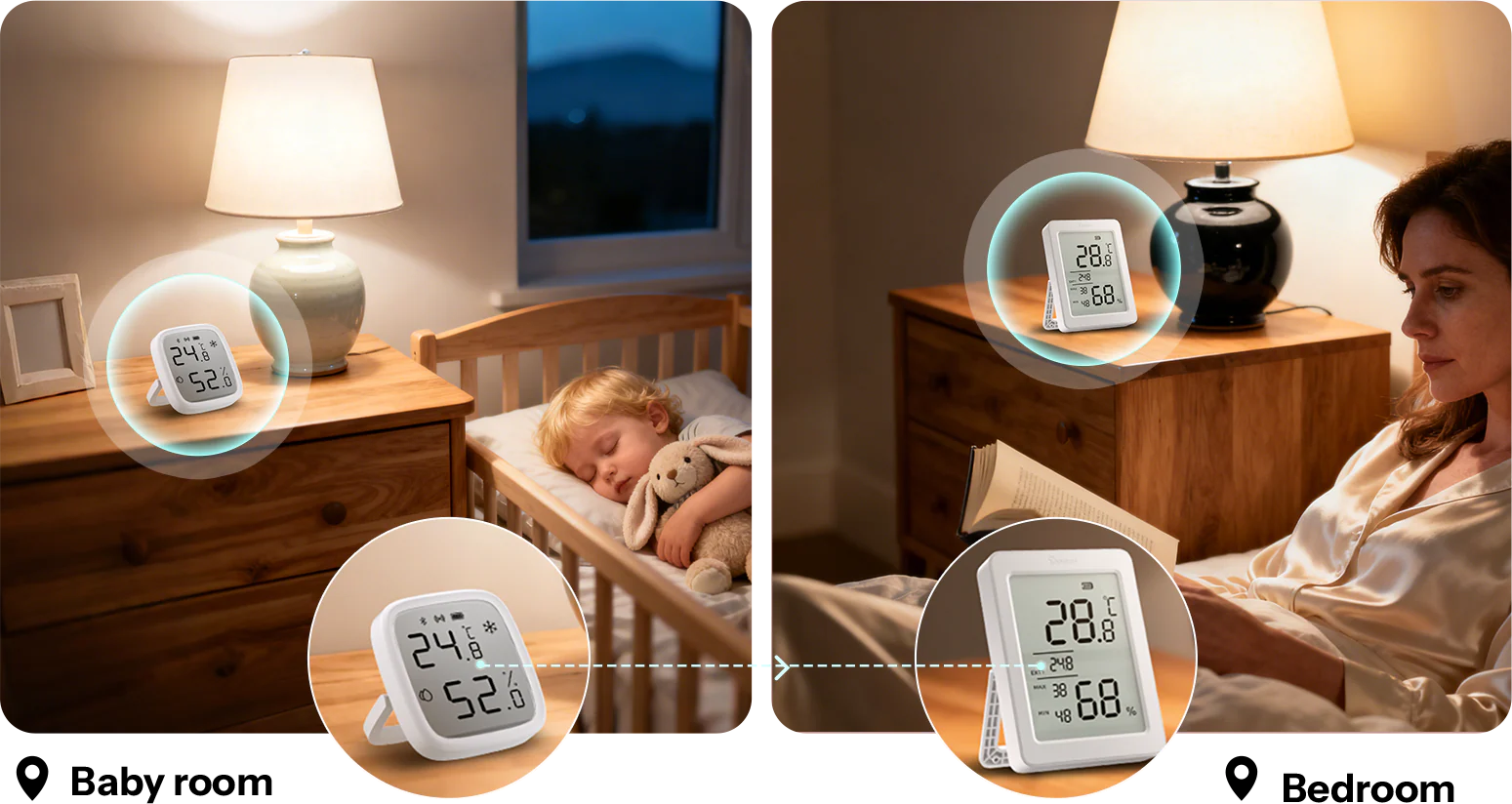 AirGuard TH v ložnici a dětském pokoji