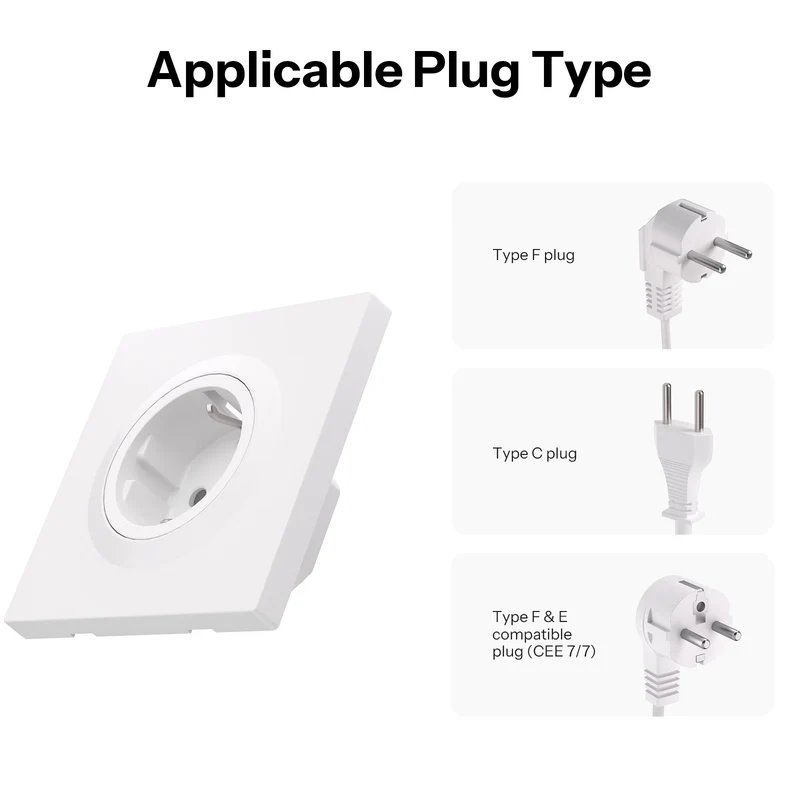 Sonoff Fusion Orb WS01STPF-E – detail čelního provedení zásuvky