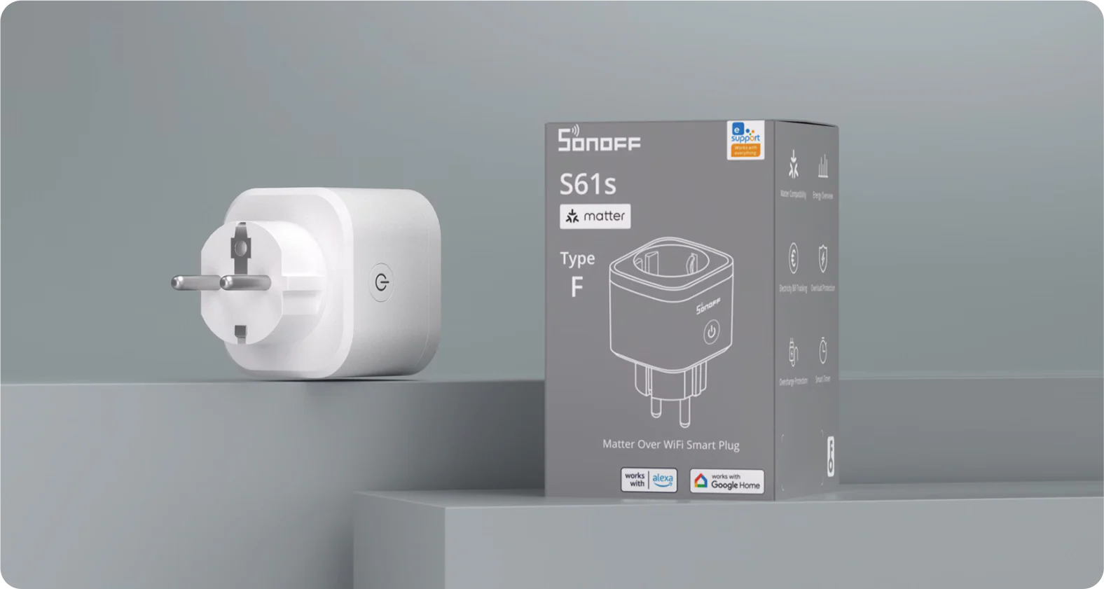 Párování chytré zásuvky Sonoff S61sTPF přes Matter a eWeLink