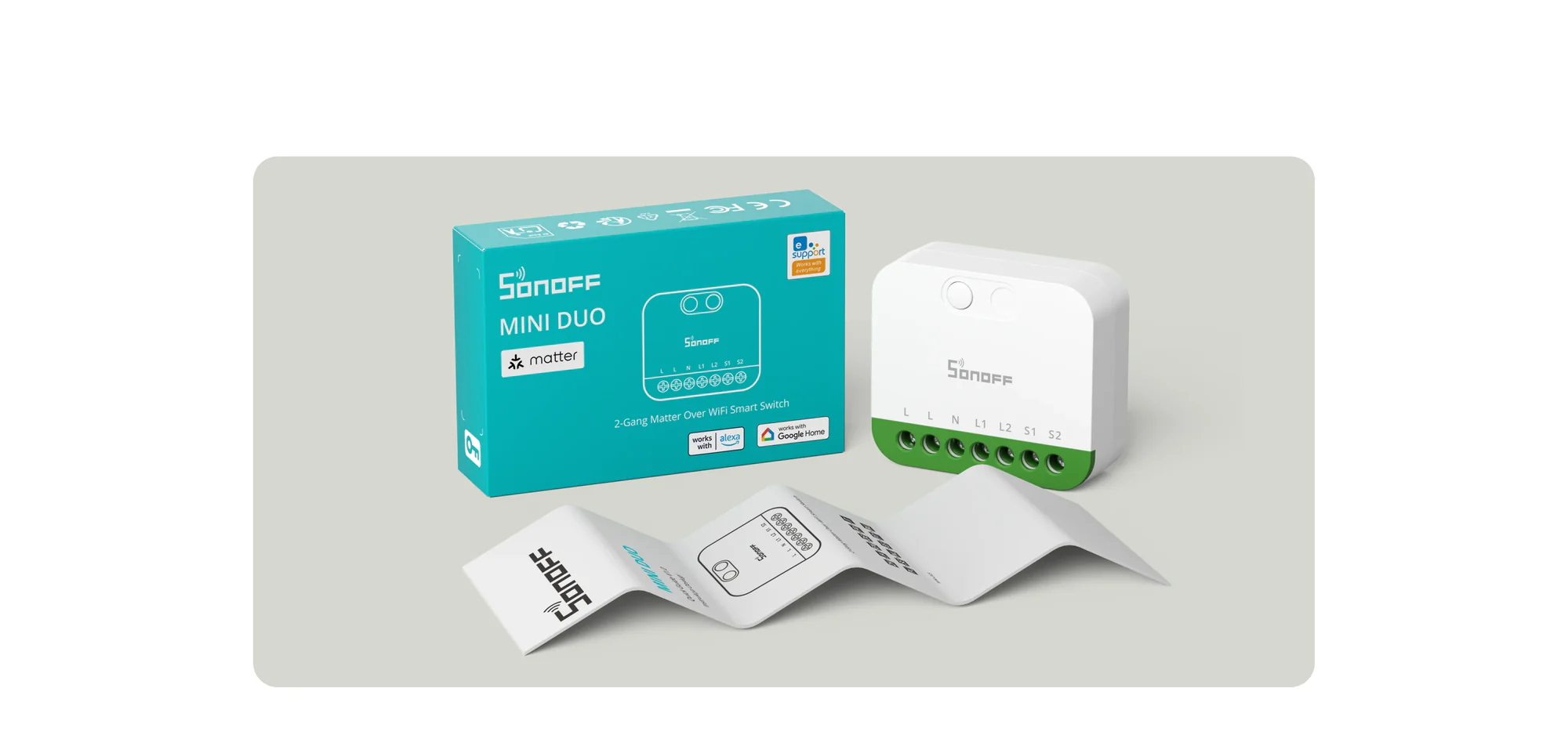 Obsah balení SONOFF MINI-2GS