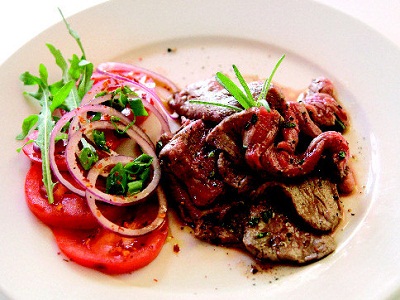 Hovězí carpaccio na ohni