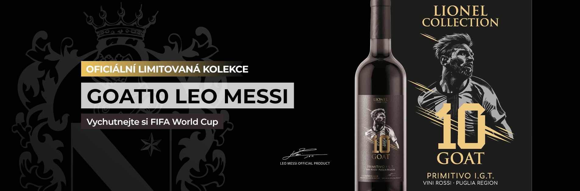 Víno Goat10 Leo Messi Primitivo