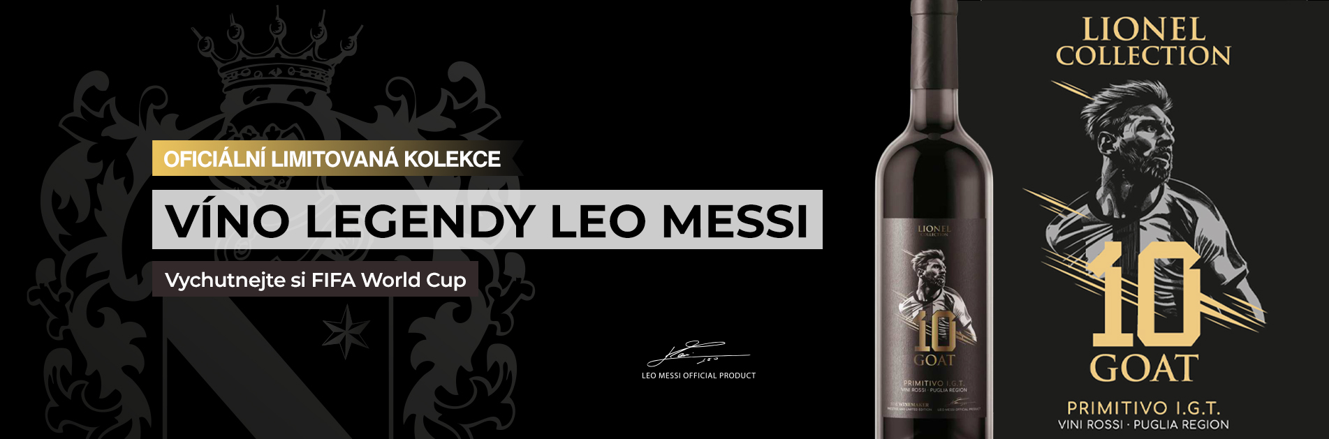 Víno Goat10 Leo Messi Primitivo