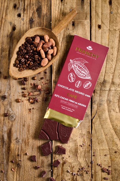 Franchy tmavá čokoláda 62% Cafe 85g