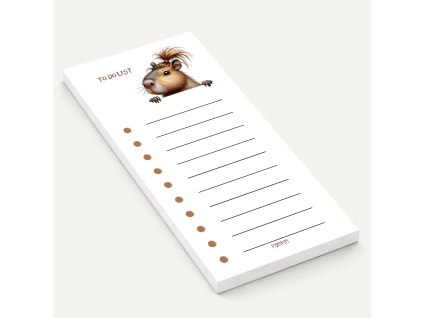 to-do list na úkoly kapybara