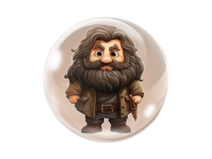 magnet na lednici hagrid