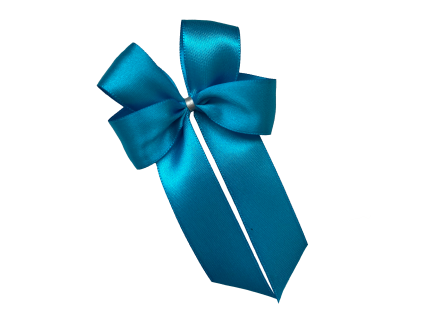 bow middle blue