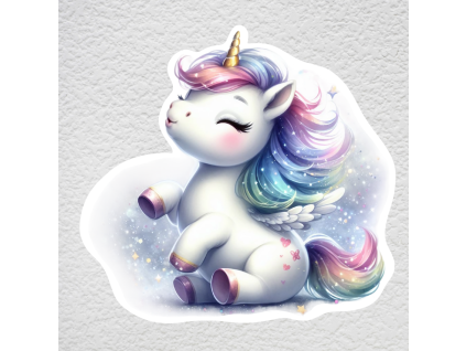 samolepka na zeď unicorn roztomilý