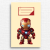 školní sešit s ironmanem