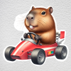 samolepka na zeď kapybara formule