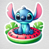 samolepka na zeď stitch meloun