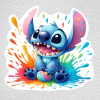 samolepka na zeď stitch barvy