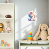 samolepka na zeď unicorn s bublinkami