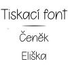 tiskací font