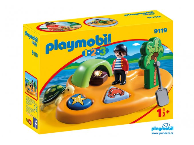 Playmobil 9119 Pirátský ostrov 1.2.3