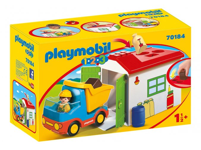 Playmobil 70184 Vyklápěcí auto s garáží