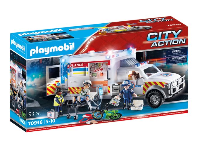 Záchranná služba: US Ambulance PLAYMOBIL 70936