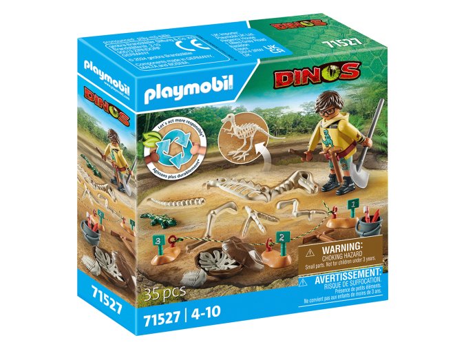Vykopávky s kostrou dinosaura PLAYMOBIL 71527